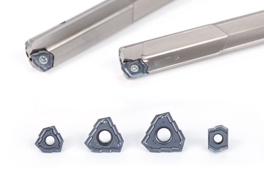 DEEPTRI-DRILL OFFERS INSERTS IN WEAR-RESISTANT AH9130 GRADE